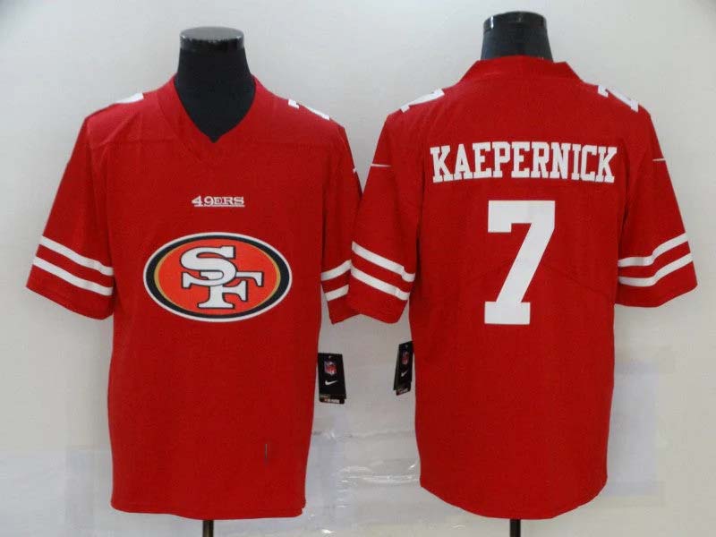 Stitched American SF.49ers #7 Colin Kaepernick Personalize Design Face Mask view 3