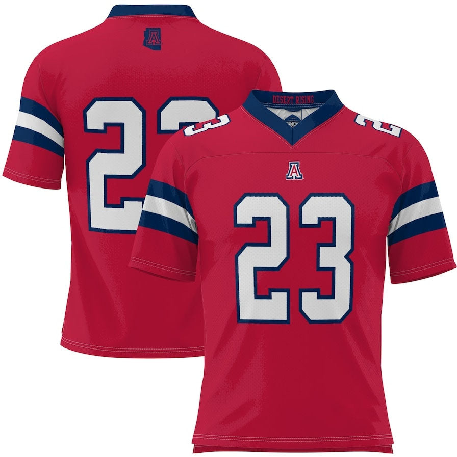 #23 A.Wildcats GameDay Greats Desert Rising Football Jersey - Red Stitched American College Jerseys - Main View