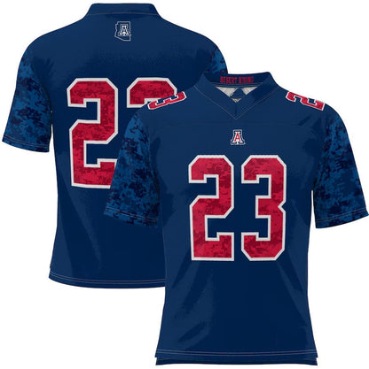 #23 A.Wildcats GameDay Greats Military Appreciation Football Jersey - Navy Stitched American College Jerseys - Main View