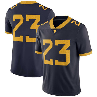 #23 W.Virginia Mountaineers Game Jersey - Navy American College Jerseys - Main View