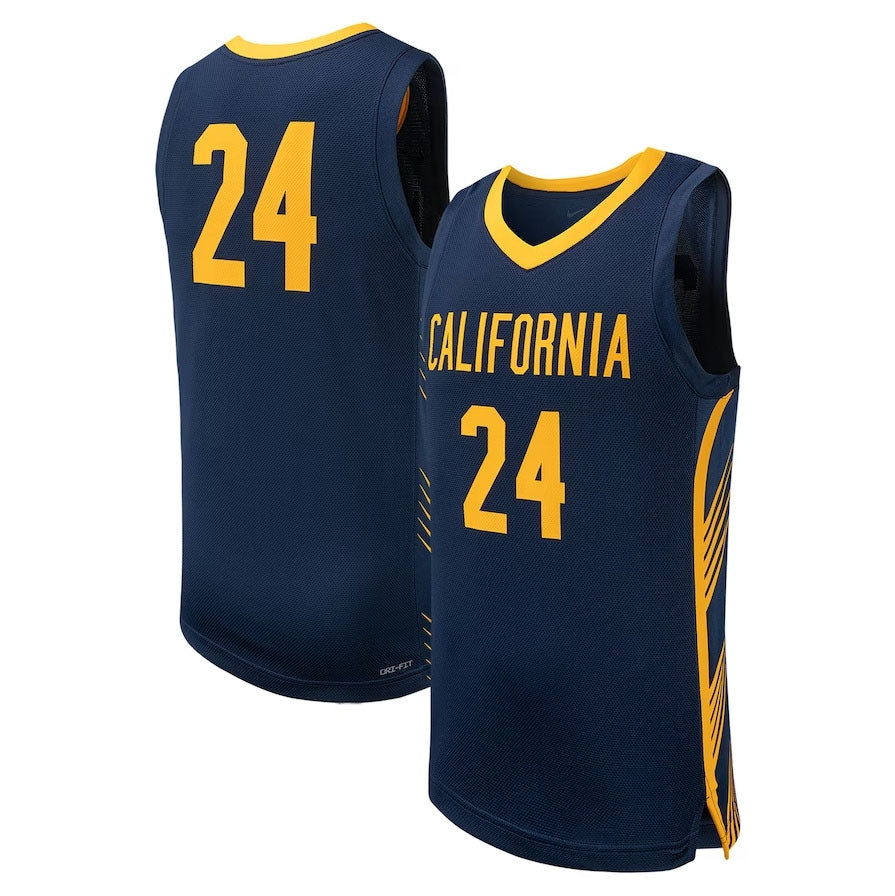 #24 C.Bears Replica Basketball Jersey - Navy American College Jerseys - Main View