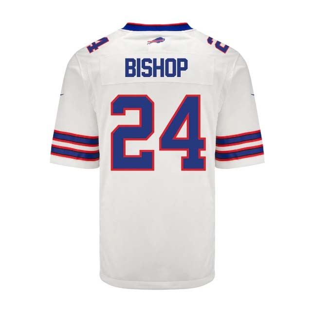 B.Bills #24 Cole Bishop Game Jersey - White Stitched American Football Jerseys - Main View