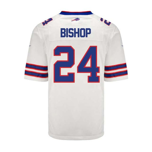 B.Bills #24 Cole Bishop Game Jersey - White Stitched American Football Jerseys - Main View