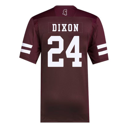 M.State Bulldogs  #24 Anthony Dixon Maroon Stitched American College Jerseys - Main View