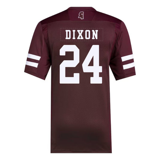 M.State Bulldogs  #24 Anthony Dixon Maroon Stitched American College Jerseys - Main View