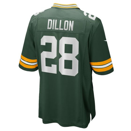 GB.Packers #28 A.J. Dillon Green Game Stitched American Football Jerseys - Main View