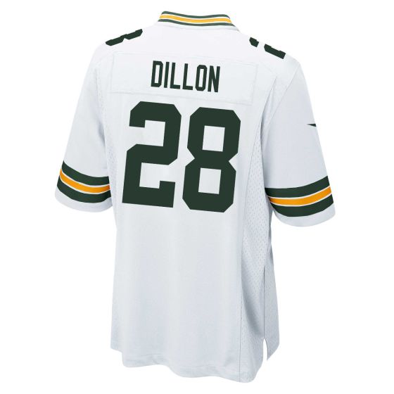GB.Packers #28 A.J.Dillon White Game Stitched American Football Jerseys - Main View
