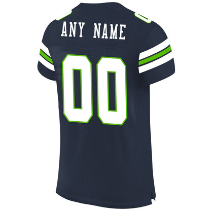 Custom S.Seahawks Football Jerseys Design Navy Stitched Name And Number Size S to 6XL Christmas Birthday Gift view 3