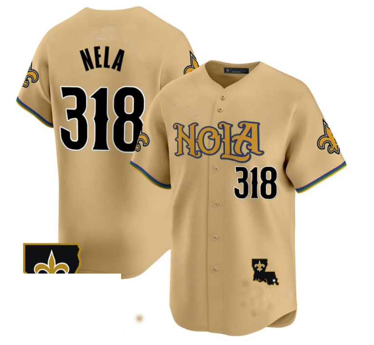NO.Saints #318 NELA  Stitched American Baseball Jerseys - Main View
