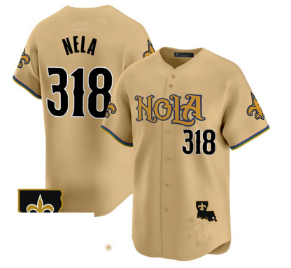 NO.Saints #318 NELA  Stitched American Baseball Jerseys - Main View