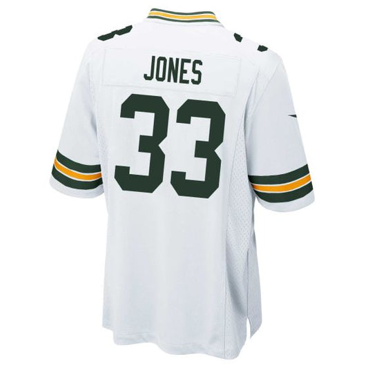GB.Packers #33 Aaron Jones White Game Stitched American Football Jerseys - Main View