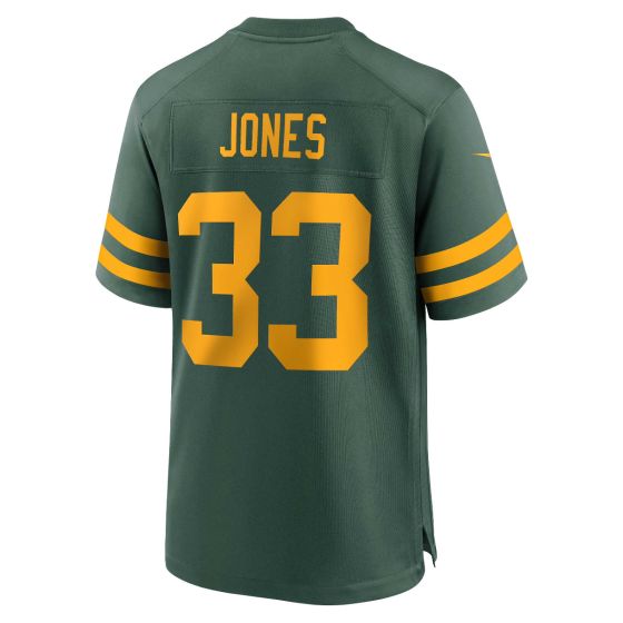GB.Packers #33 Aaron Jones 50s Green Classic Game Stitched American Football Jerseys - Main View