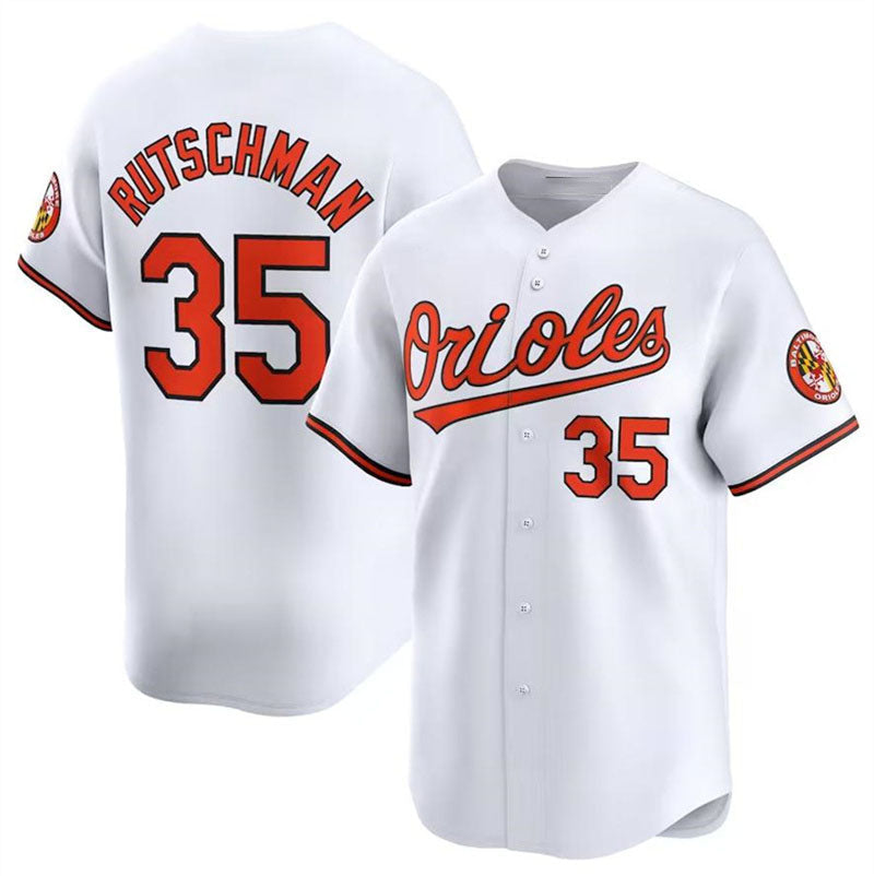 Baltimore Orioles #35 Adley Rutschman White Authentic Player Jersey Baseball Jerseys - Main View
