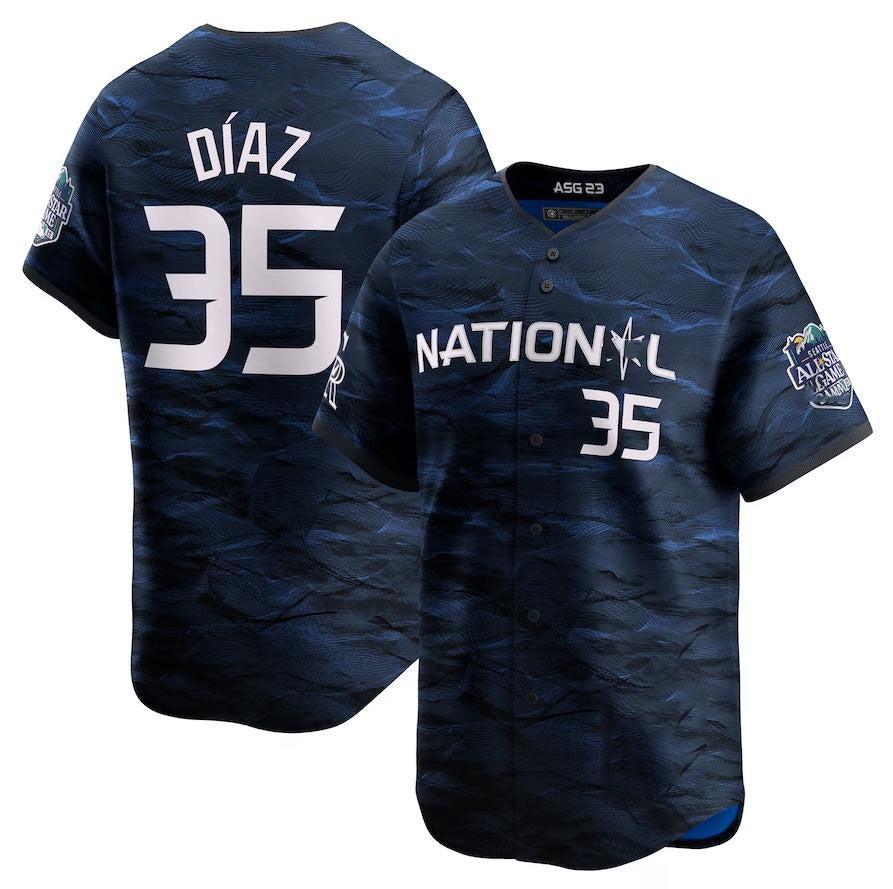 Colorado Rockies #35 Elias Diaz Royal Home Replica Player Name Jersey Baseball Jerseys - Main View