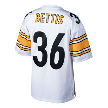 P.Steelers #36 Jerome Bettis White Mitchell & Ness Authentic Super Bowl Stitched American Football Jerseys - Main View