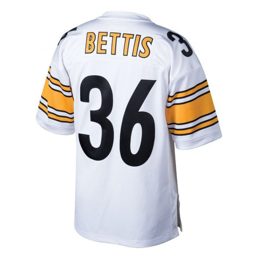 P.Steelers #36 Jerome Bettis White Mitchell & Ness Authentic Super Bowl Stitched American Football Jerseys - Main View