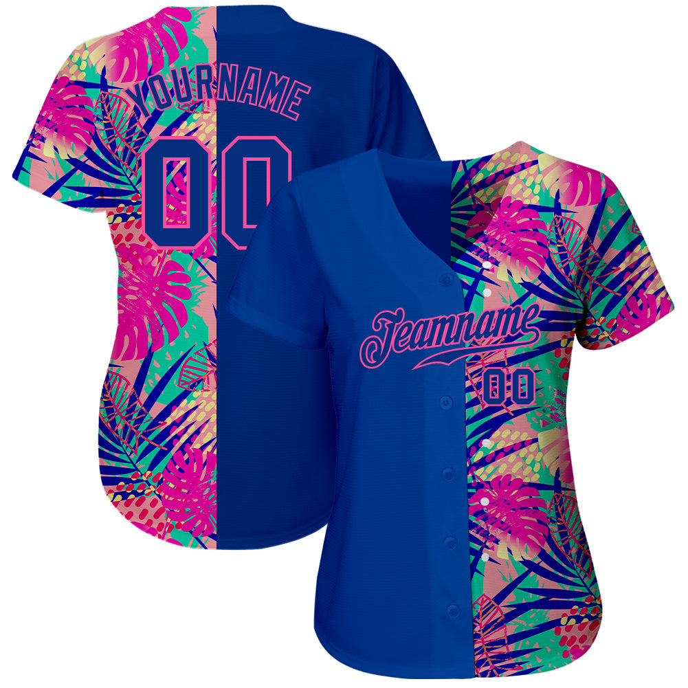 Custom 3D Pattern Design Summer Authentic Baseball Jersey view 2