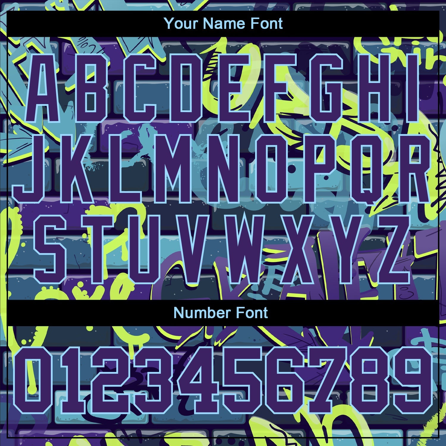 Custom 3D Pattern Design Abstract Graffiti Authentic Baseball Jersey view 5