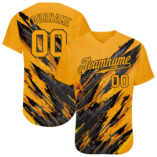 Custom 3D Pattern Design Sport Authentic Baseball Jersey - Main View