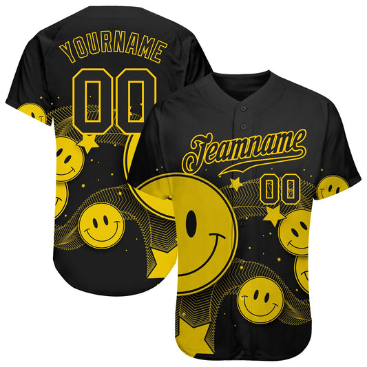 Custom 3D Pattern Design Authentic Baseball Jersey - Main View