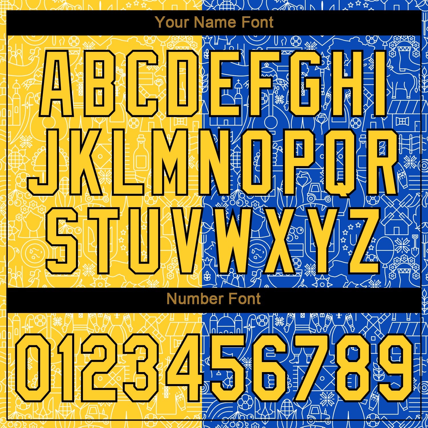 Custom 3D Pattern Design Ukrainian Flag Authentic Baseball Jersey view 5