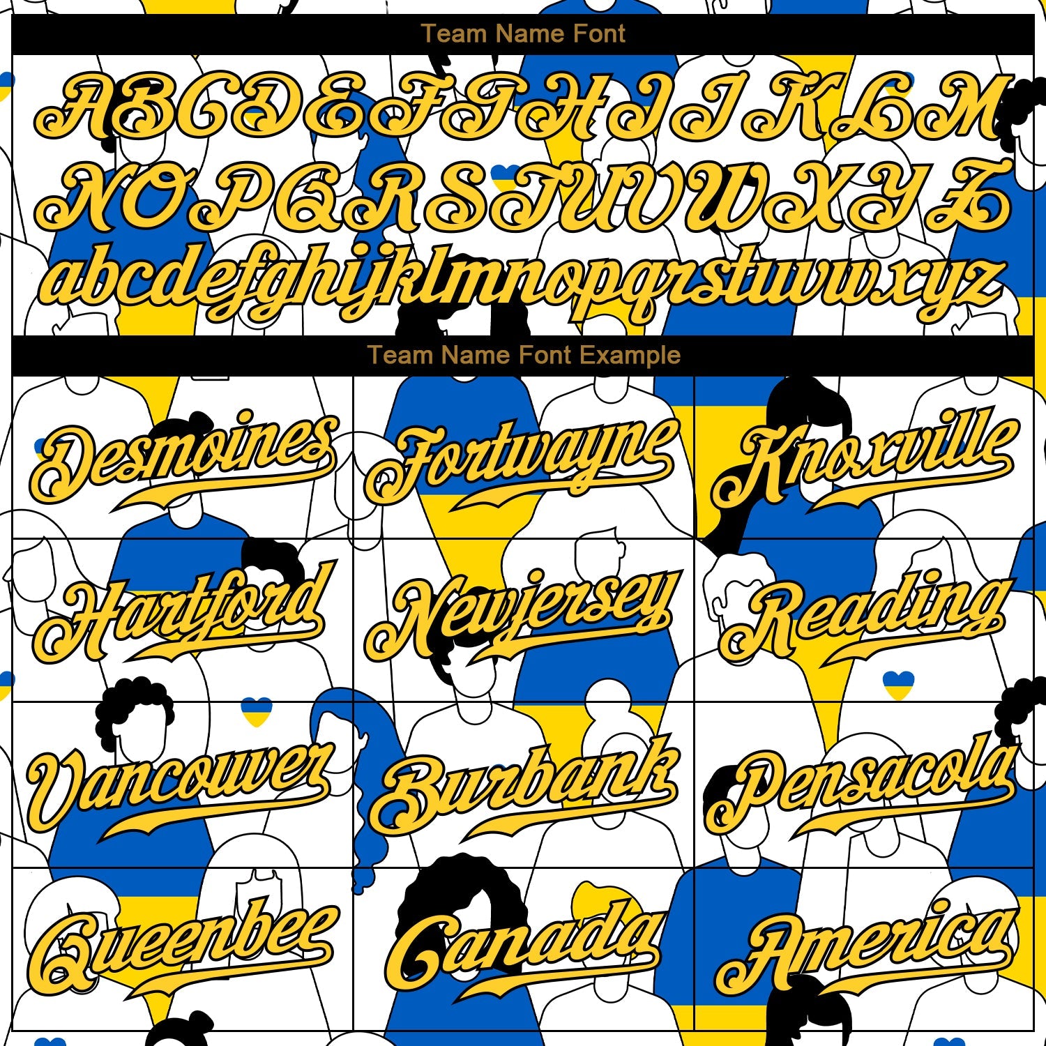 Custom 3D Pattern Design Patriot Of Ukraine Authentic Baseball Jersey view 4