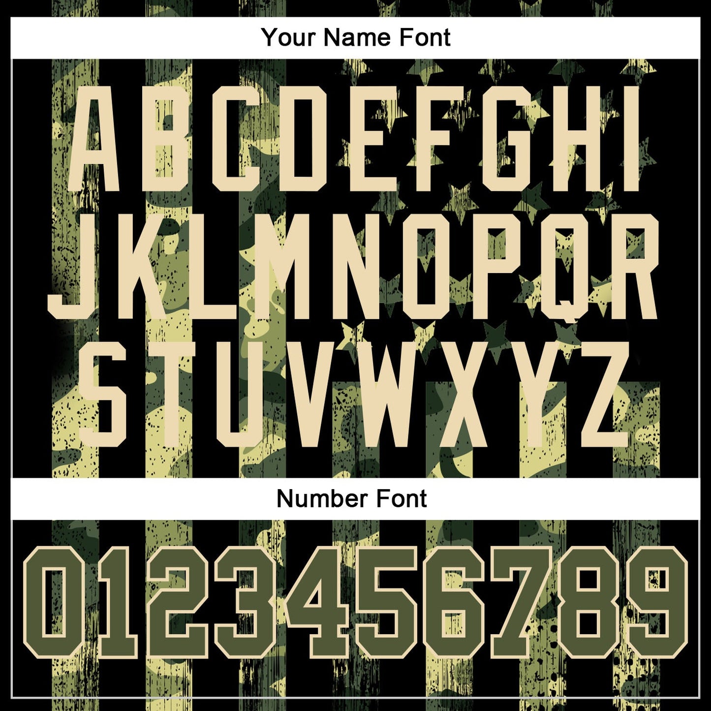 Custom Camo Olive-Cream 3D American Flag Authentic Salute To Service Baseball Jersey view 5