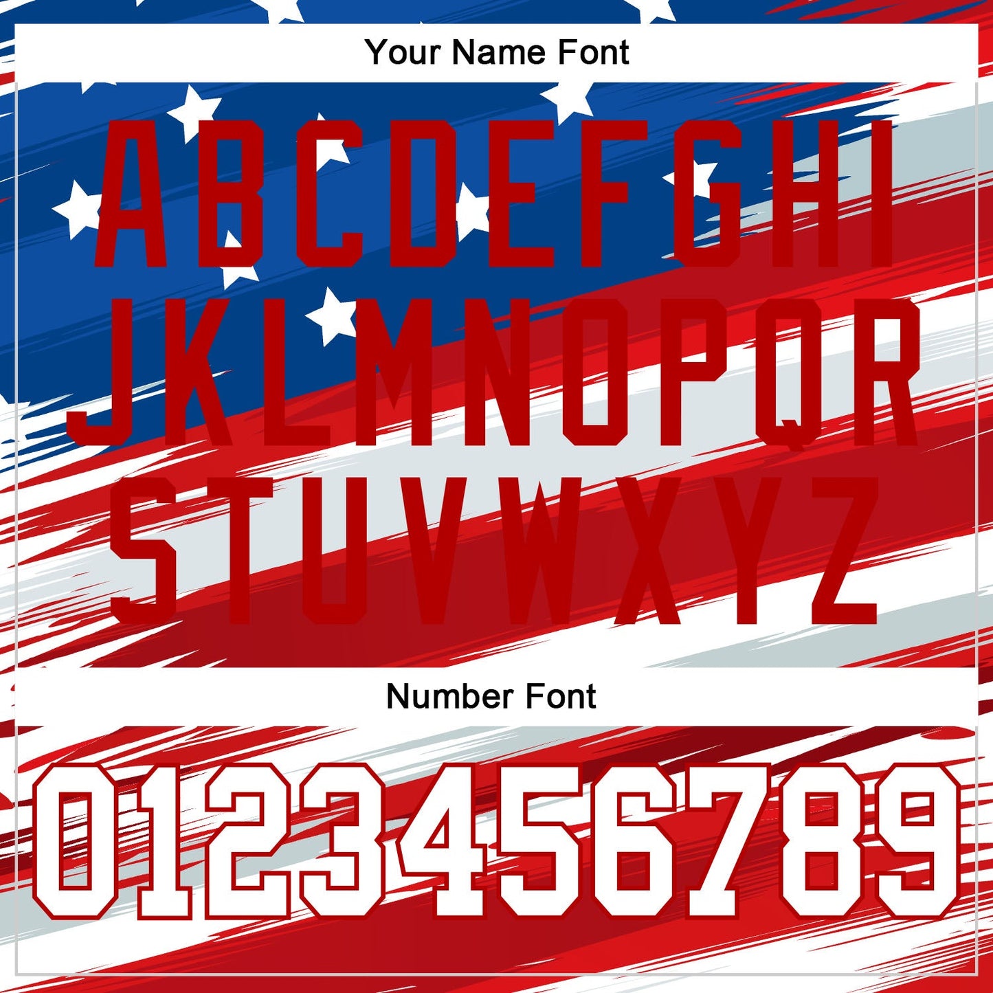 Custom Royal White-Red 3D American Flag Authentic Baseball Jersey view 5