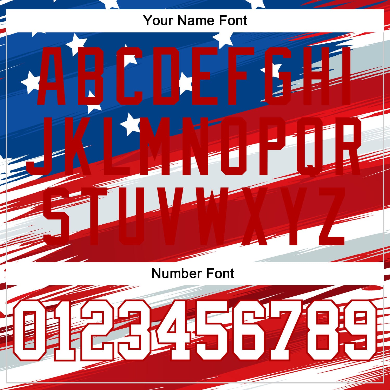 Custom Royal White-Red 3D American Flag Authentic Baseball Jersey view 5