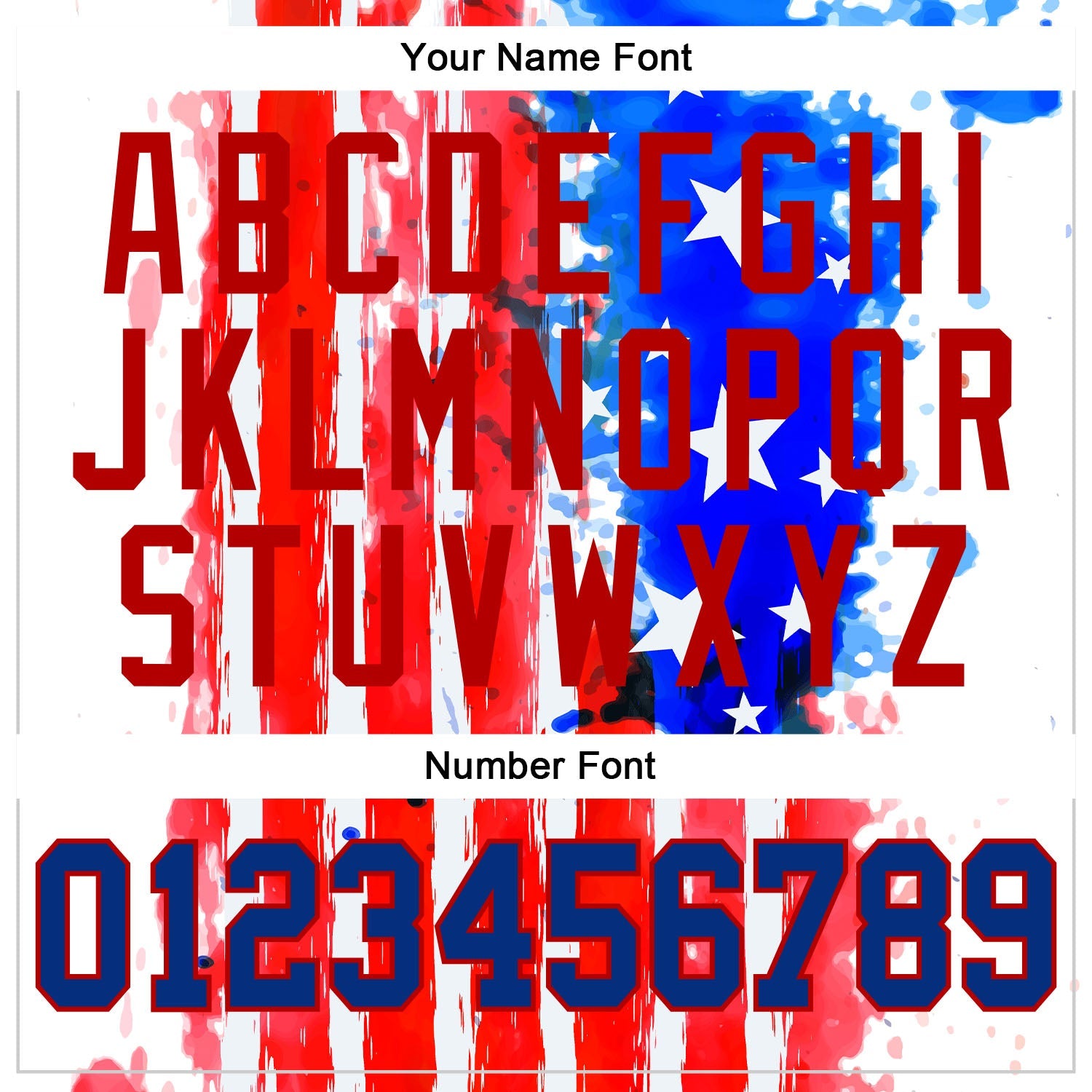 Custom White Royal-Red 3D American Flag Authentic Baseball Jersey view 5