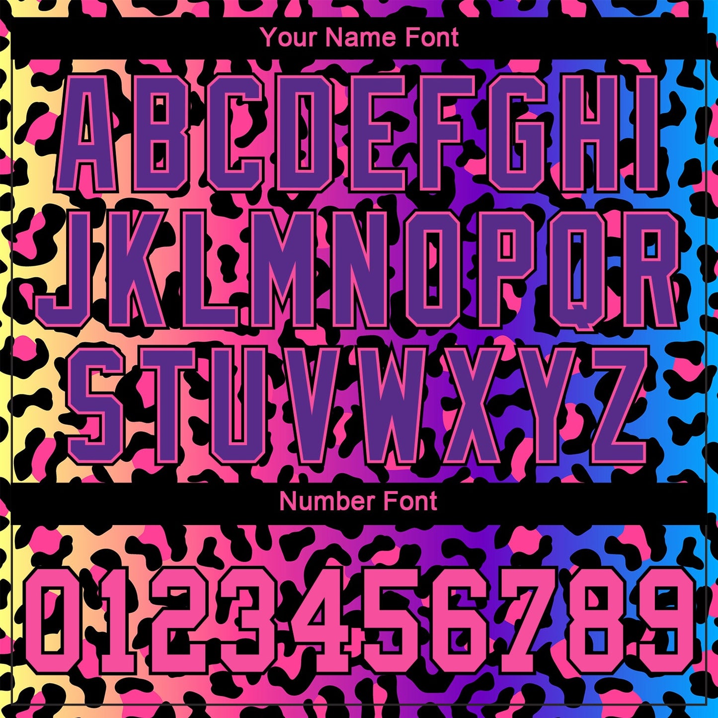Custom Purple Purple-Pink 3D Pattern Design Leopard Authentic Baseball Jersey view 5