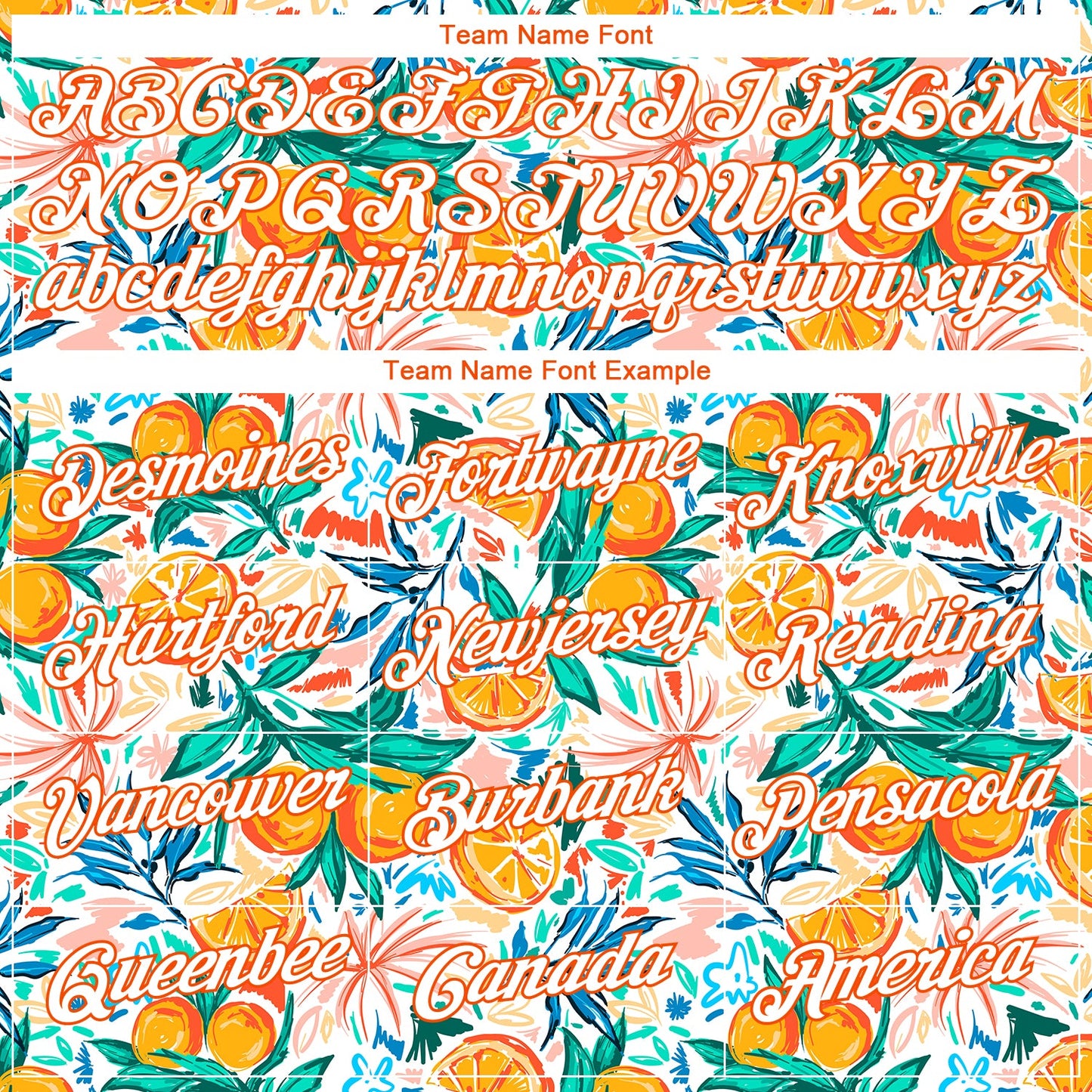 Custom White Orange 3D Pattern Design Fruit Performance T-Shirt view 3