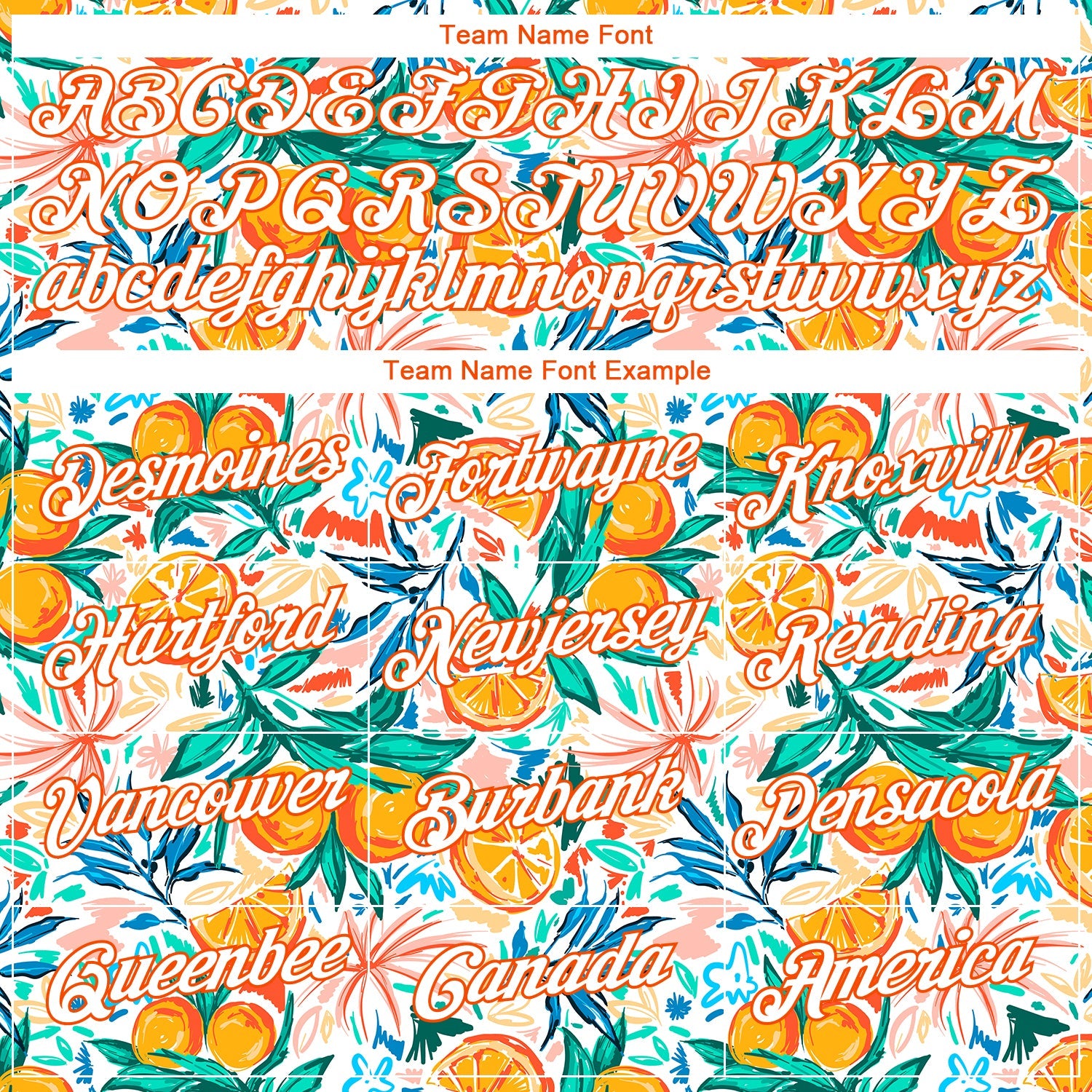 Custom White Orange 3D Pattern Design Fruit Performance T-Shirt view 3