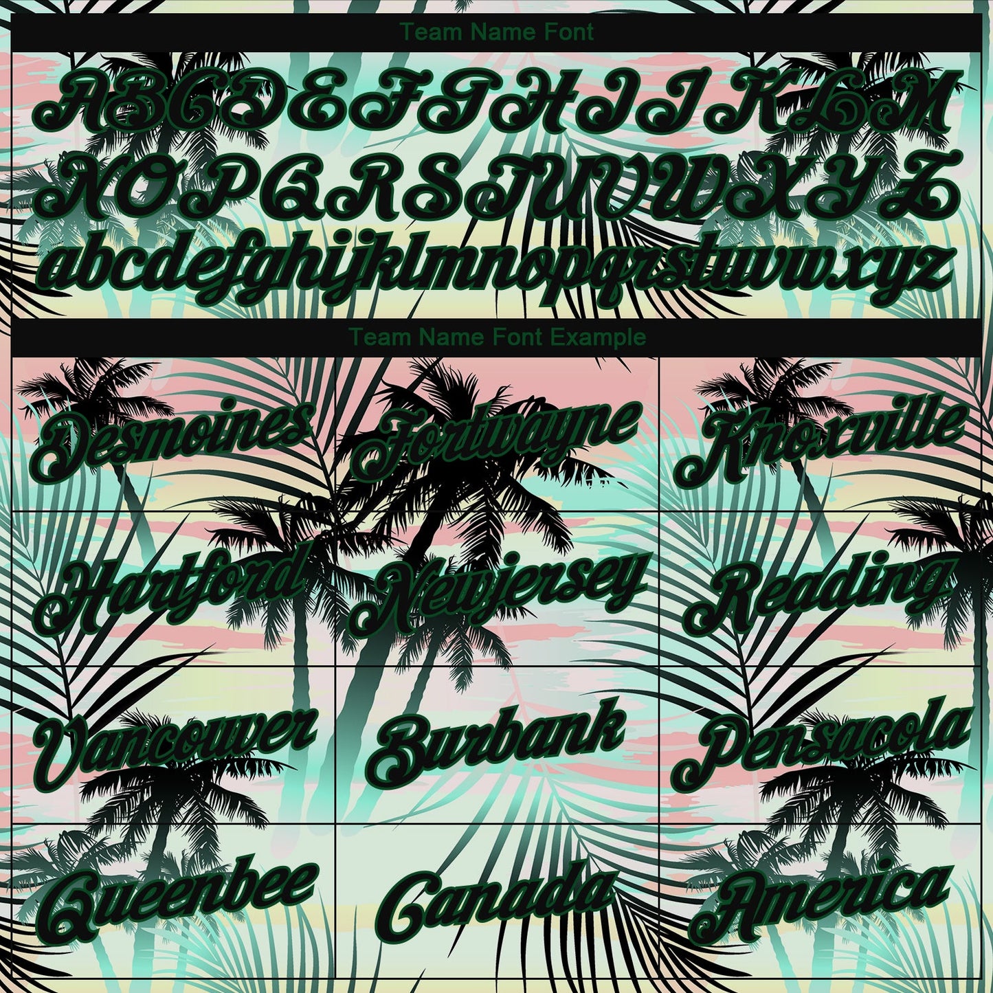 Custom 3D Pattern Design Tropical Hawaii Palm Leaves Performance T-Shirt view 3