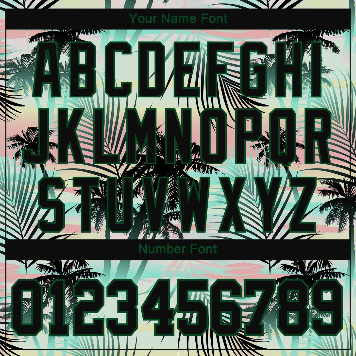 Custom 3D Pattern Design Tropical Hawaii Palm Leaves Performance T-Shirt view 4