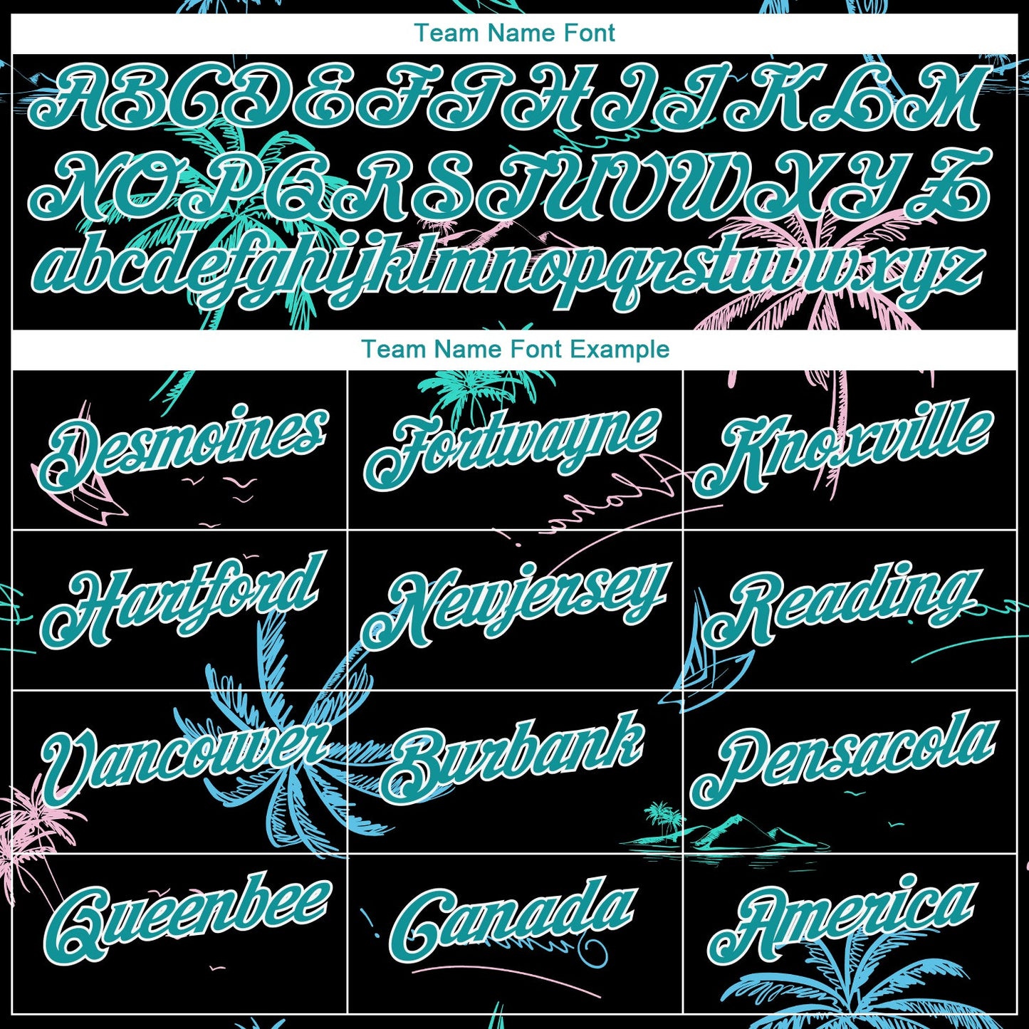 Custom 3D Pattern Design Hawaii Palm Trees Performance T-Shirt view 4