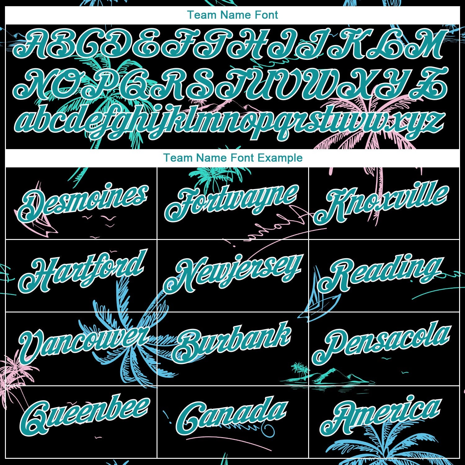 Custom 3D Pattern Design Hawaii Palm Trees Performance T-Shirt view 4