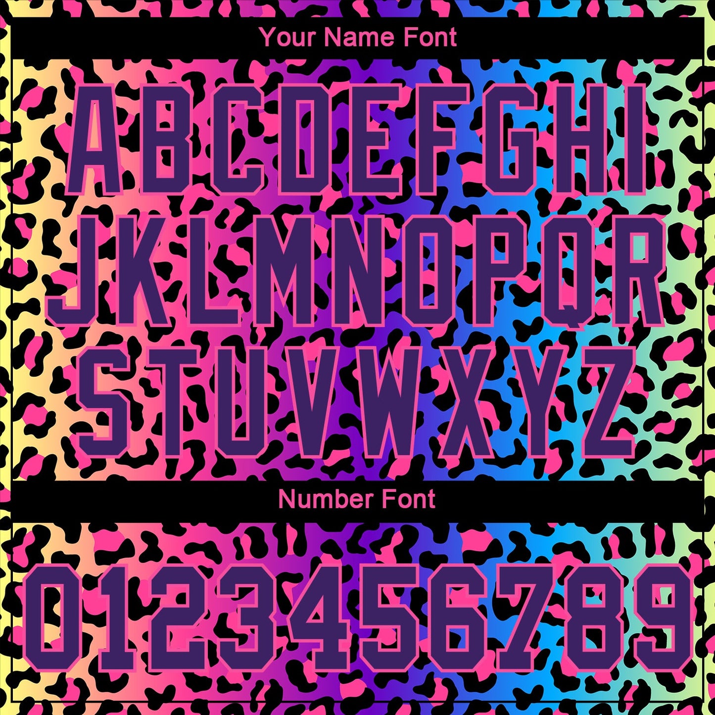 Custom 3D Pattern Design Leopard Performance T-Shirt view 4