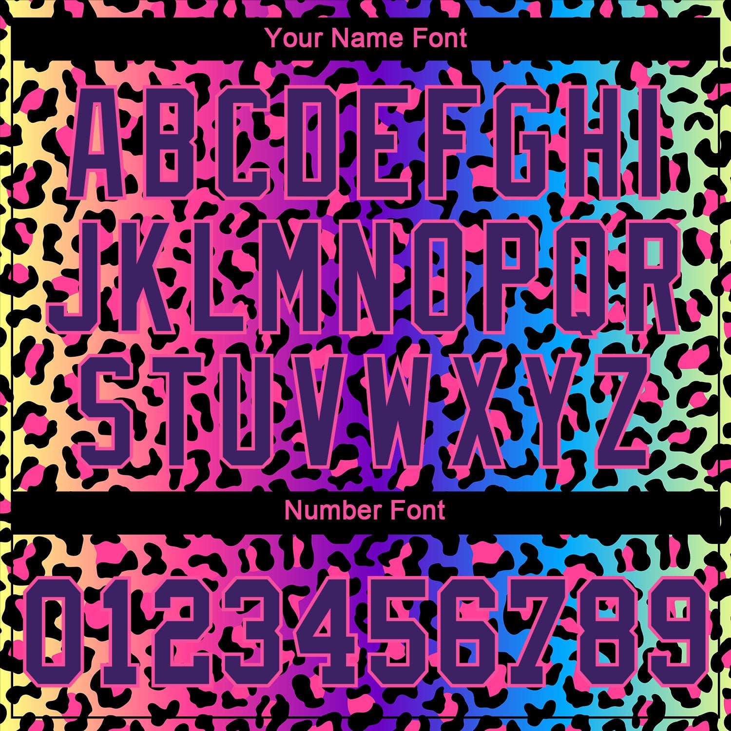Custom 3D Pattern Design Leopard Performance T-Shirt view 4
