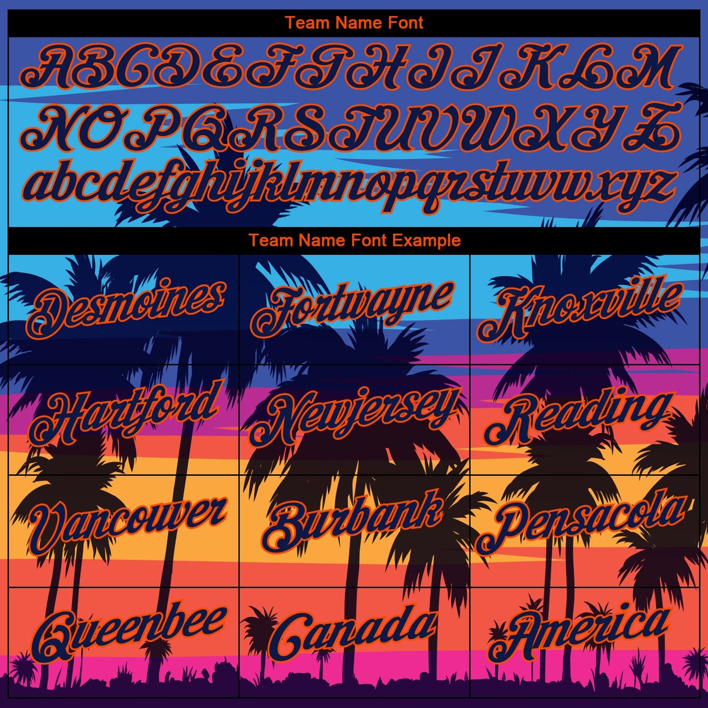 Custom 3D Pattern Design Hawaii Palm Trees Performance T-Shirt view 4