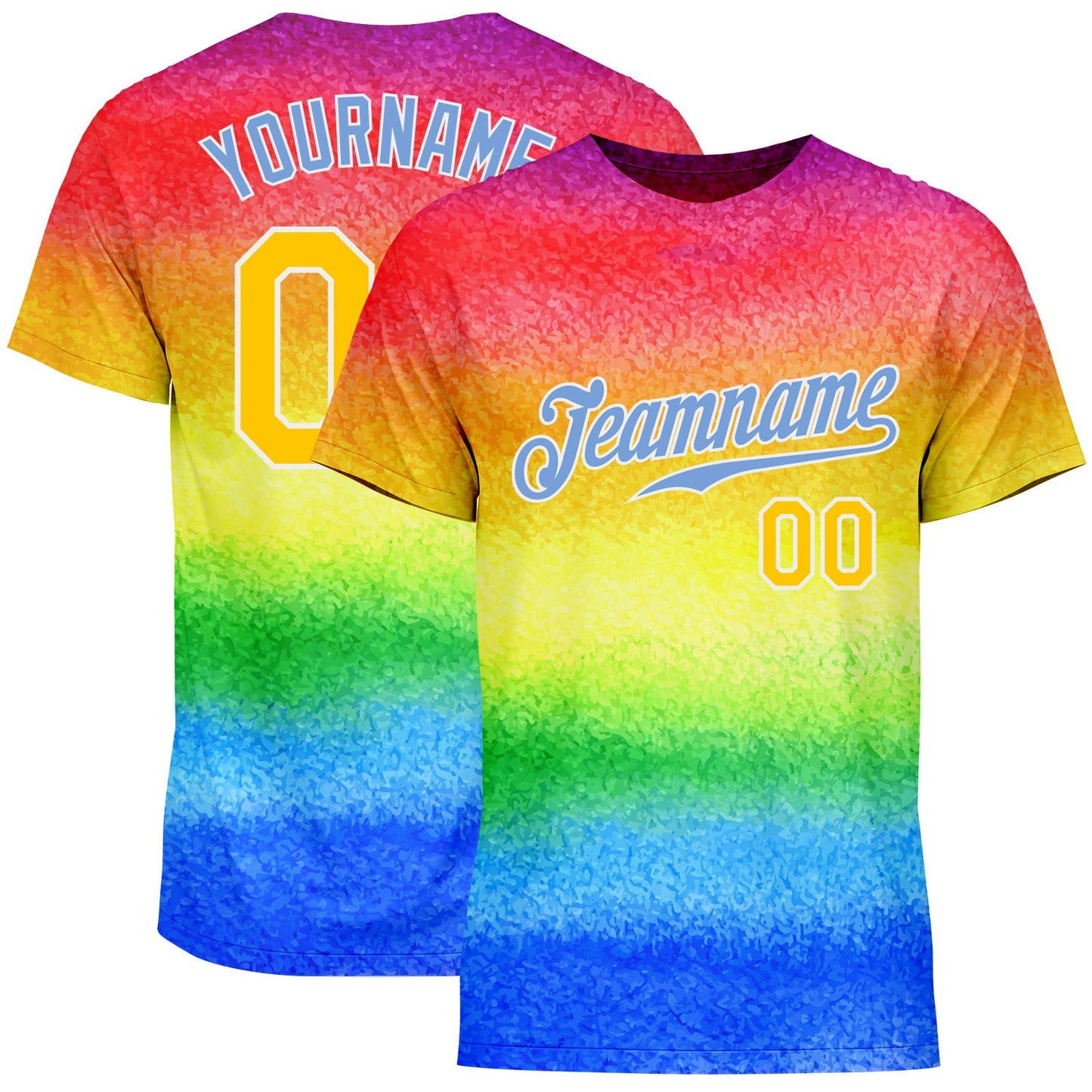 Custom Rainbow For Pride Month Love Is Love LGBT Performance T-Shirt - Main View