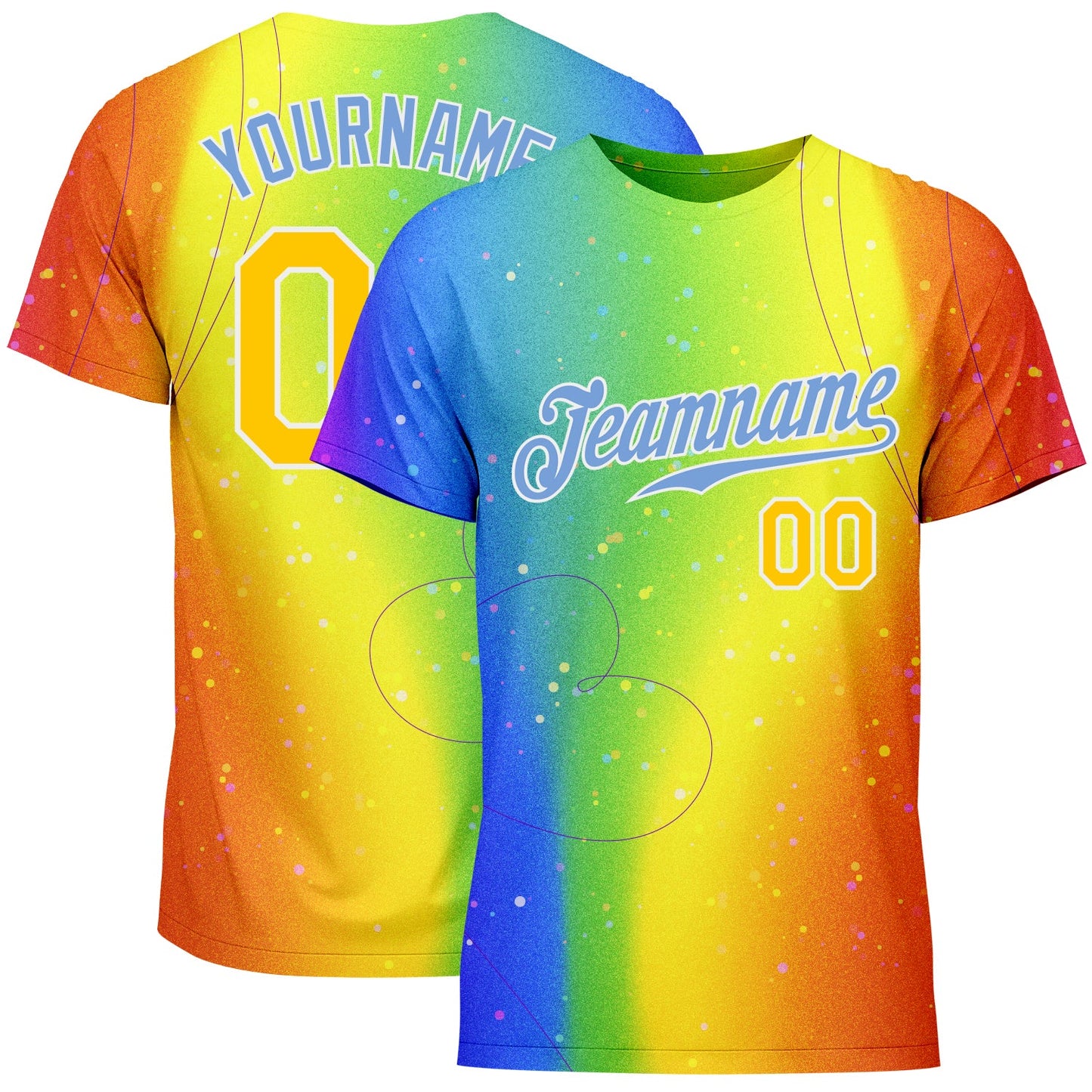 Custom Rainbow For Pride Month Love Is Love LGBT Performance T-Shirt - Main View