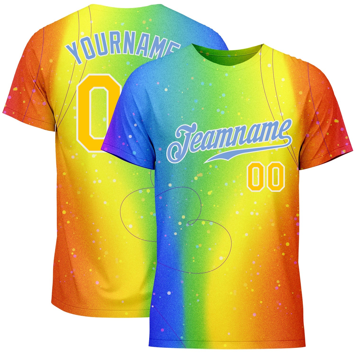 Custom Rainbow For Pride Month Love Is Love LGBT Performance T-Shirt - Main View