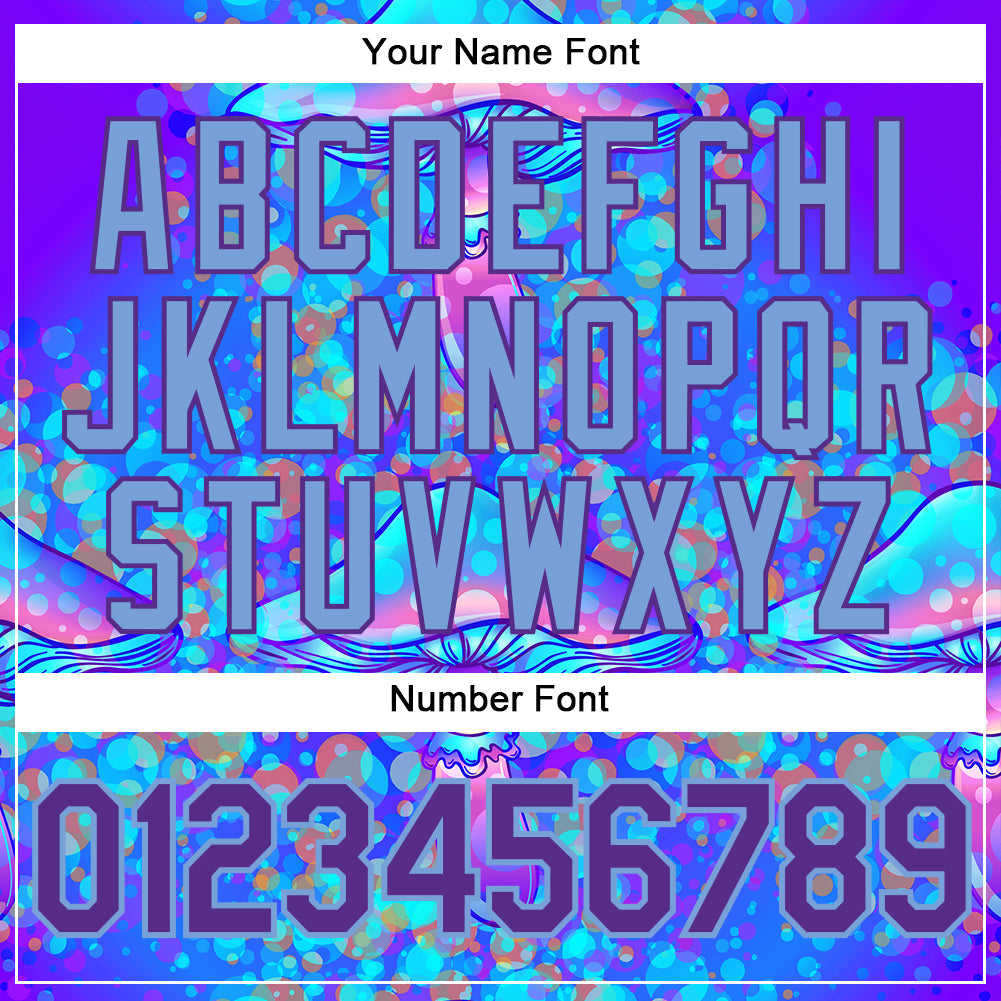 Custom 3D Pattern Design Magic Mushrooms Psychedelic Hallucination Authentic Baseball Jersey view 5