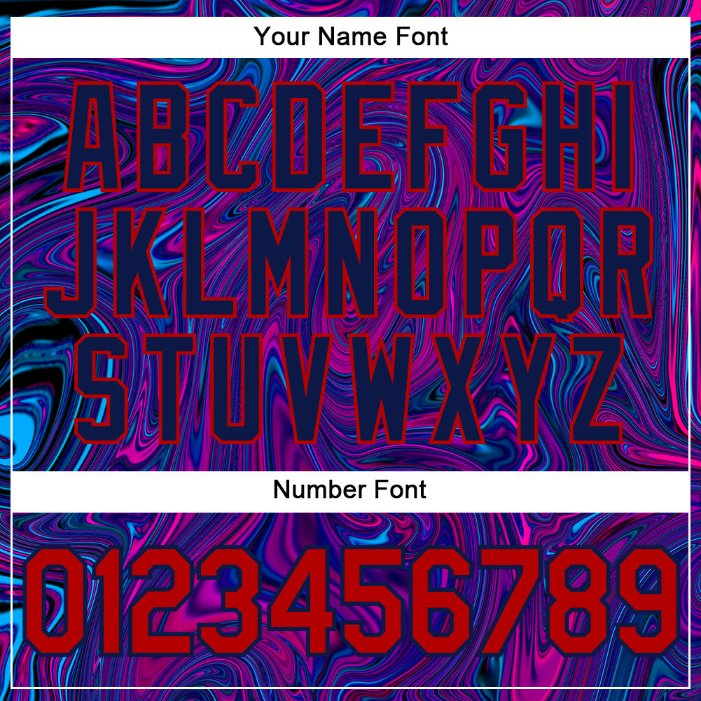 Custom 3D Pattern Design Abstract Interweaving Curved Fluid Art Authentic Baseball Jersey view 5