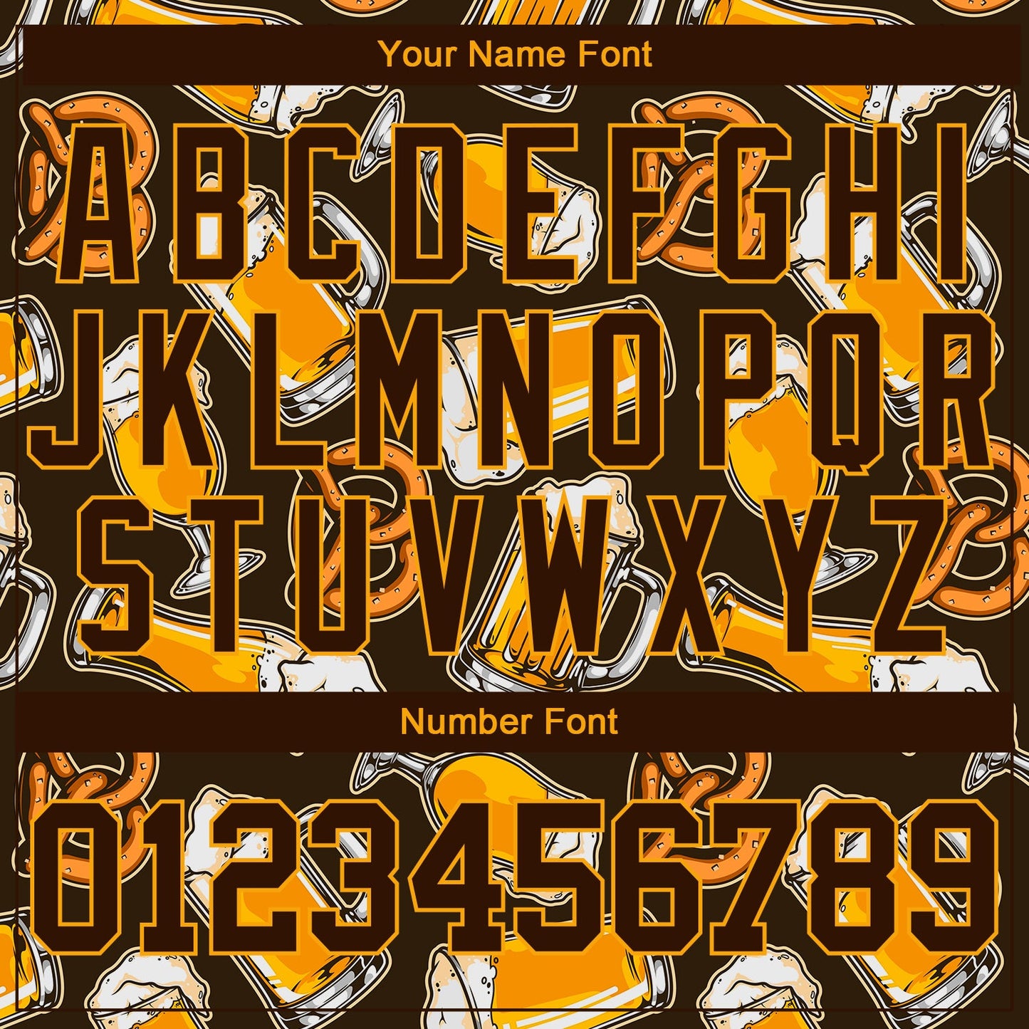 Custom 3D Pattern Design Beer Authentic Baseball Jersey view 5