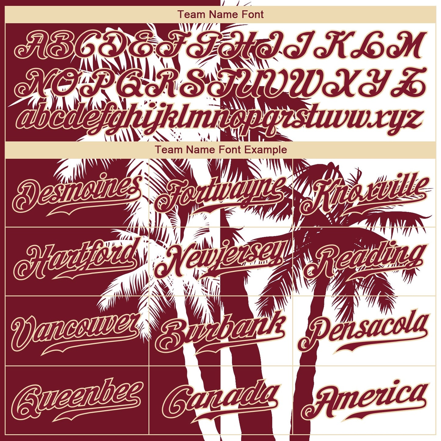 Custom 3D Pattern Design Hawaii Coconut Trees Authentic Baseball Jersey view 4