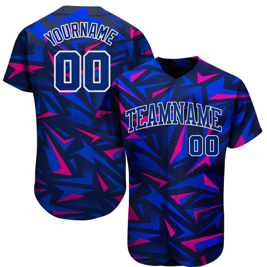 Custom 3D Pattern Design Music Festival Authentic Baseball Jersey - Main View