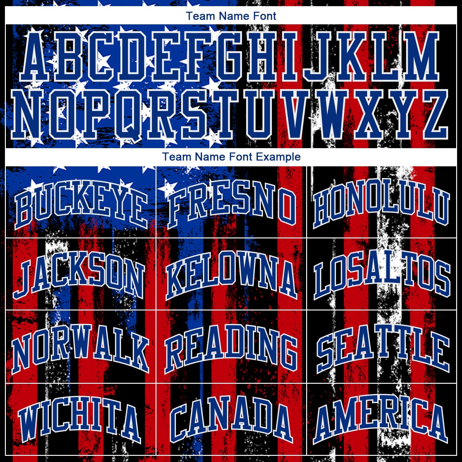 Custom Black Red Royal-White 3D Distressed American Flag Authentic Baseball Jersey view 4