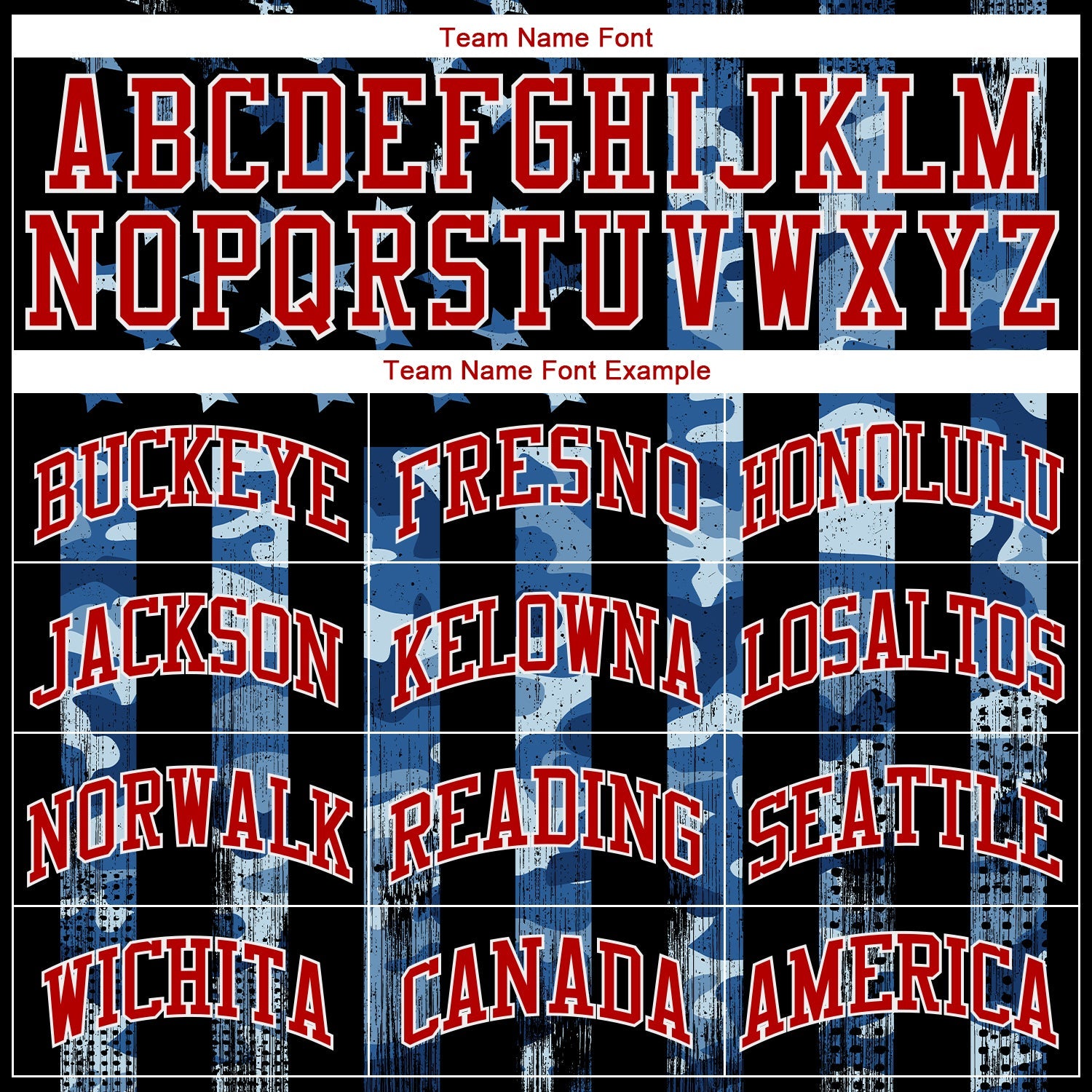 Custom Camo Royal Red-White 3D Salute To Service American Flag Authentic Baseball Jersey view 4